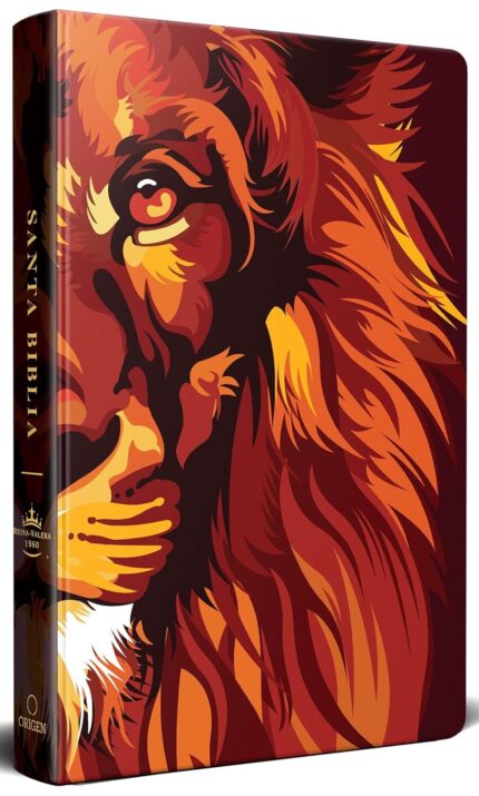 Biblia RVR 1960 letra grande tamaño manual [Biblia] TD León de Judá marrón (Edición cantos pintados)