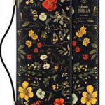 Biblia RVR60c Exquisita/ Flores Negro Manija Imán