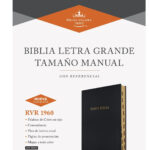 Biblia RVR1960 Tamaño Manual Letra Grade Negro con Índice