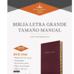 Biblia RVR1960 Tamaño Manual Letra Grande Borgoña con Índice