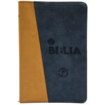Biblia/TLA066LG/ Azul Oscuro Cafe/ Canto Dorado